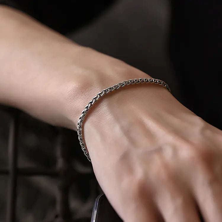 Pulseira tailandesa vintage de prata
