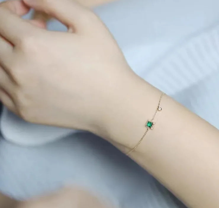 Pulseira de pedra zircão