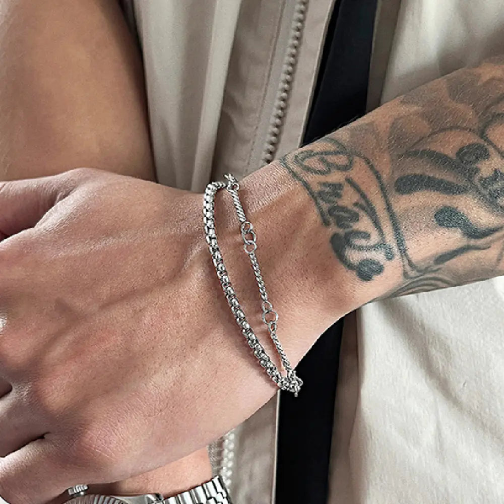 Pulseira de aço titânio