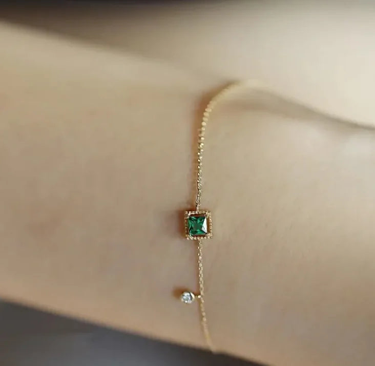 Pulseira de pedra zircão