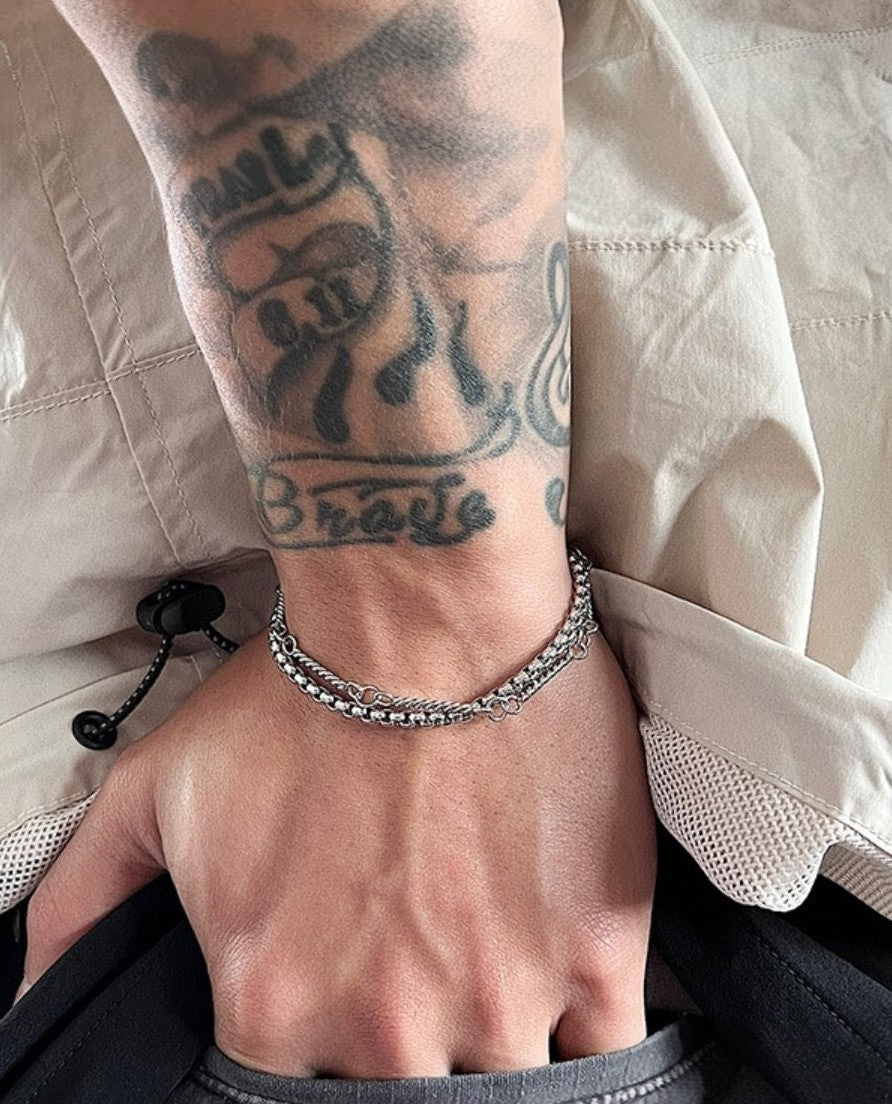 Pulseira de aço titânio